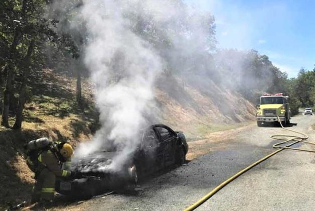 Car Fire Spreads to Surrounding Dry Areas | Wild Coast Compass